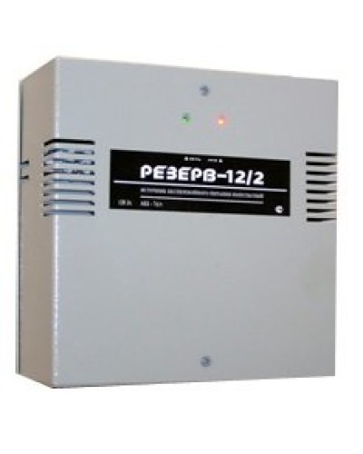 Резерв 12/2 PRO (цвет корпуса серый). Источник вторичного электропитания резервированный. МикроКомСервис в Ельце