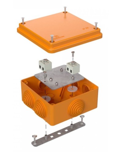 Коробка огнестойкая 100х100х50 (40-0300-FR6.0-4). Коробка огнестойкая для открытой установки. Промрукав в Ельце