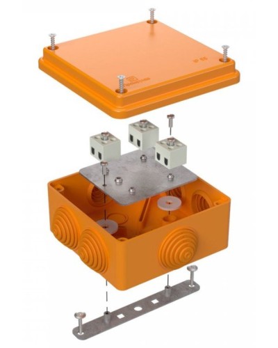 Коробка огнестойкая 100х100х50 (40-0300-FR2.5-6). Коробка огнестойкая для открытой установки. Промрукав в Ельце